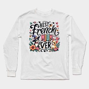 Frenchie Fries Shirt French Bulldog Dog Mom Dog Dad Cute Long Sleeve T-Shirt